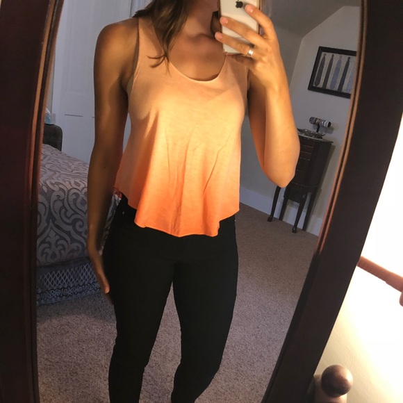 [PINK] NWT Orange Flowy Tank Top - Picture 2 of 5